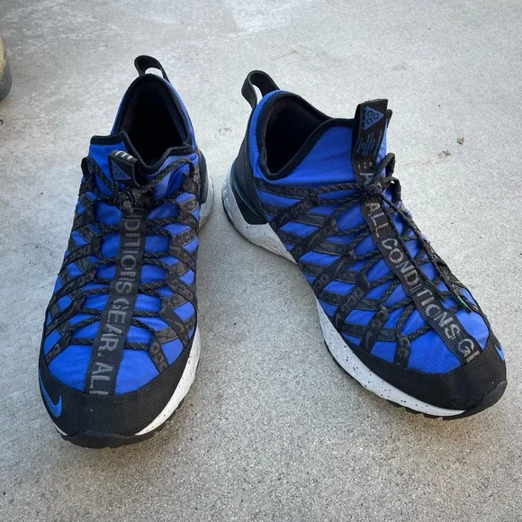 Nike ACG React Terra Gobe Size 13 blue and BlackReactAthletic Sneakers
